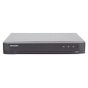 DVR Hikvision IDS-7208HQHI-M1/XT 8 canales + 4 Canales IP Hasta 5MP Audio de Dos Vías por Coaxitron 1 Bahía de Disco Duro(No Incluido) H.265+