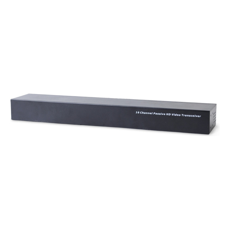 (tranceptor) receptor de video pasivo de 16 canales / resolución 4k / compatible con cable utp cat 5e/6 / compatible con hd-tvi/cvi/ahd/cvbs / todo incluido para rack / protección interconstruida contra sobretensión.