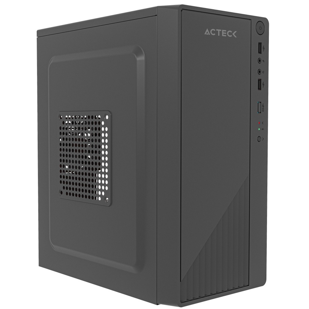 Gabinete Acteck Kioto GC220F Mini-Tower Micro-ATX/Mini-ITX USB 2.0 Fuente 500W sin Ventiladores Instalados