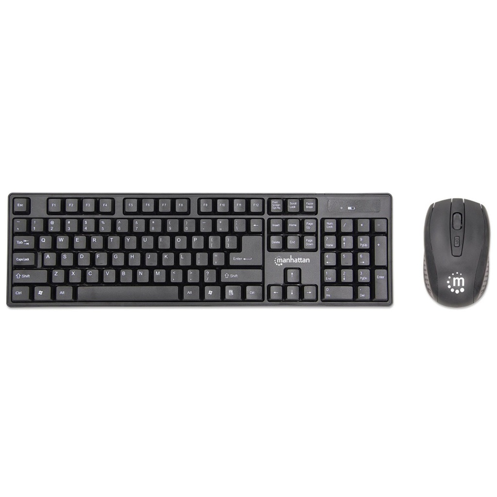 Kit de Teclado y Mouse Manhattan 178990 Inalámbrico USB