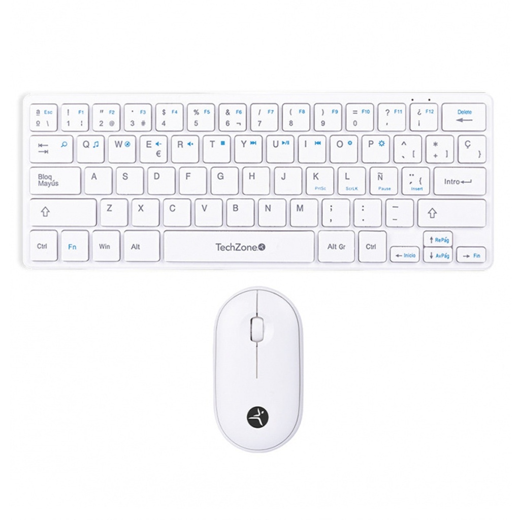 Kit de Teclado y Mouse TechZone TZACCBI04 RF Inalámbrico USB Español