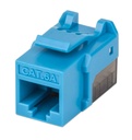 Jack keystone intellinet cat 6, azul con negro, 772334