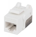 Jack keystone intellinet cat 6, blanco con negro, 772358