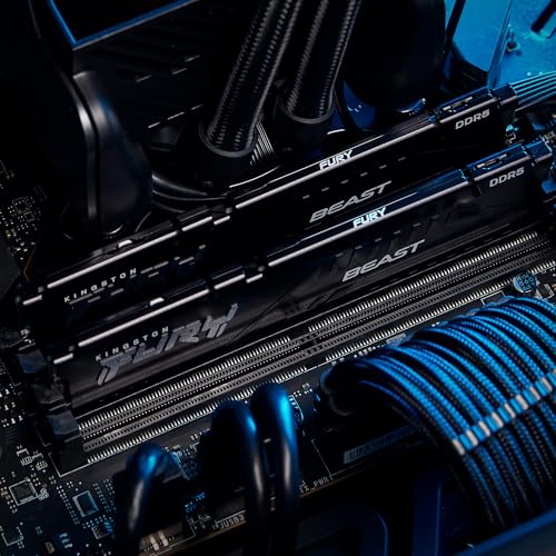 Memoria ram kingston fury beast ddr5 black expo 32gb 6000mhz cl36 (kf560c36bbe-32)