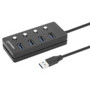 Docking Station Manhattan 180887 USB A 3.1 - 4x USB A 3.1 5 Gbit/s 