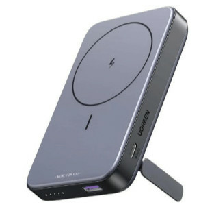 Power bank magsafe de 10000mah nexode | 20w | 1 usb-c | 1 usb-a | carga rápida bidireccional | soporta modo standby | soporte plegable |  ultra delgado | ultra ligero | compatible con iphone 15/14/13/12 | color gris.