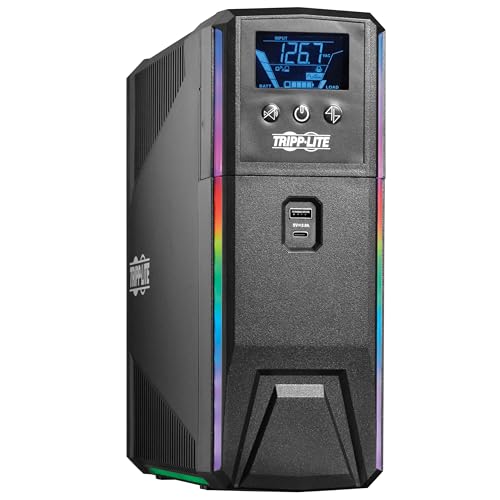 Ups tripp lite para juegos onda sinusoidal pura de 1000va 600w 120v  lcd avr ahorrador de energia
