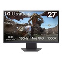 Monitor Curvo LG UltraGear 27 " QHD 2560 x 1440 VA 180Hz 1ms GtG AMD FreeSync