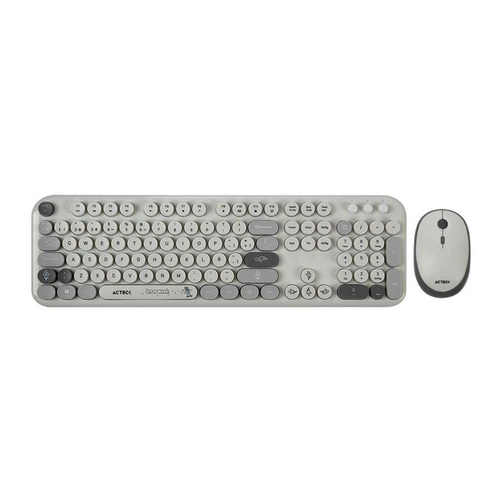 Kit de Teclado y Mouse Acteck Creator Chic K- Colors MK485 RF Inalámbrico Español
