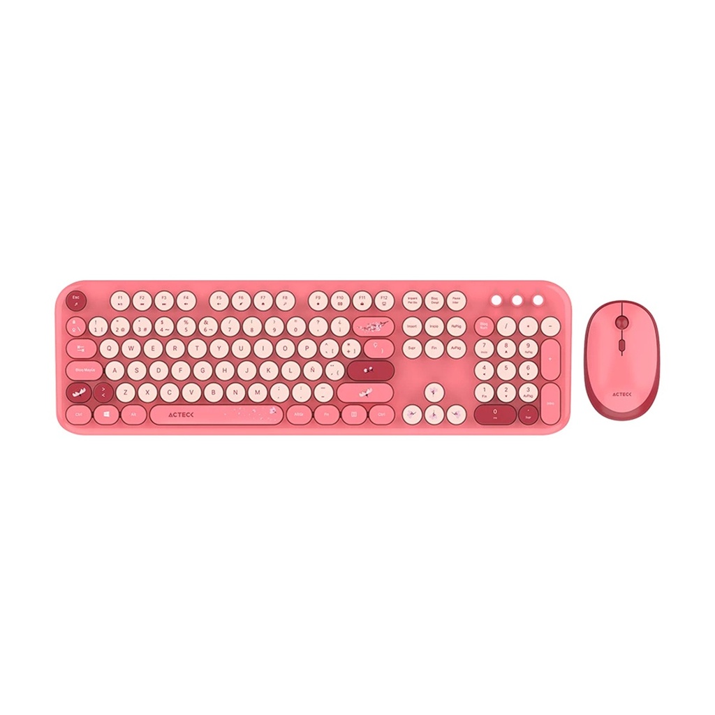 Kit de Teclado y Mouse Acteck Creator Chic K- Colors MK485 RF Inalámbrico Español 