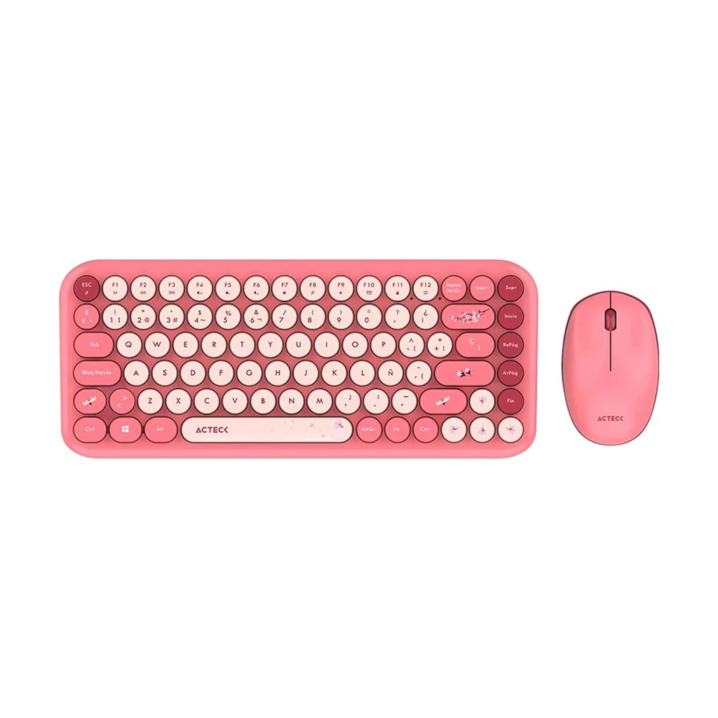 Kit de Teclado y Mouse Acteck Creator Chic K- Colors MK480 RF Inalámbrico Español