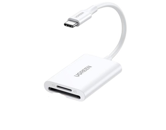 Lector de tarjetas usb-c 3.1 | soporta micro-sd (tf) /sd | 5gbps | 170 mb/s | otg | soporta hasta 2tb | admite intercambio en caliente | 2 tarjetas simultaneas | soporta windows/mac os/linux | color blanco