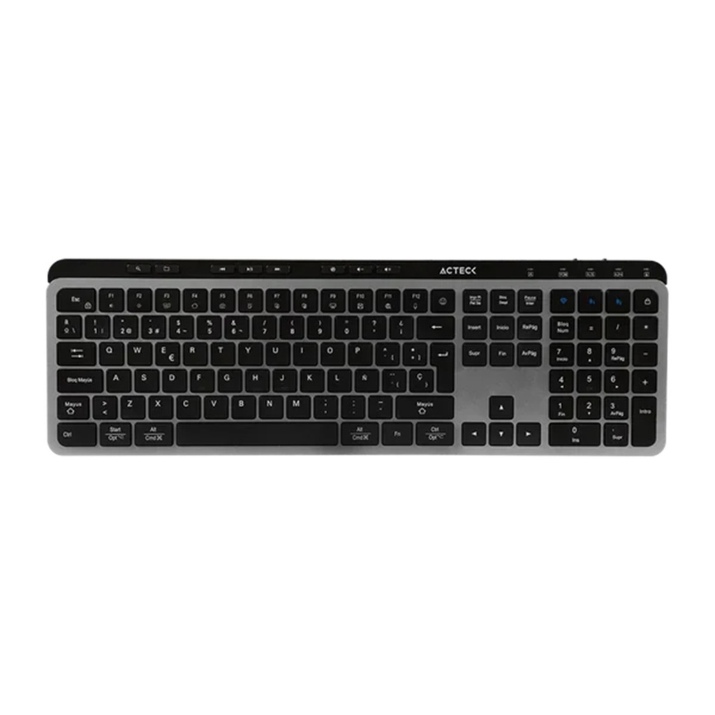 Teclado Acteck Inspire Krea TI755 RF Inalámbrico/Bluetooth Español