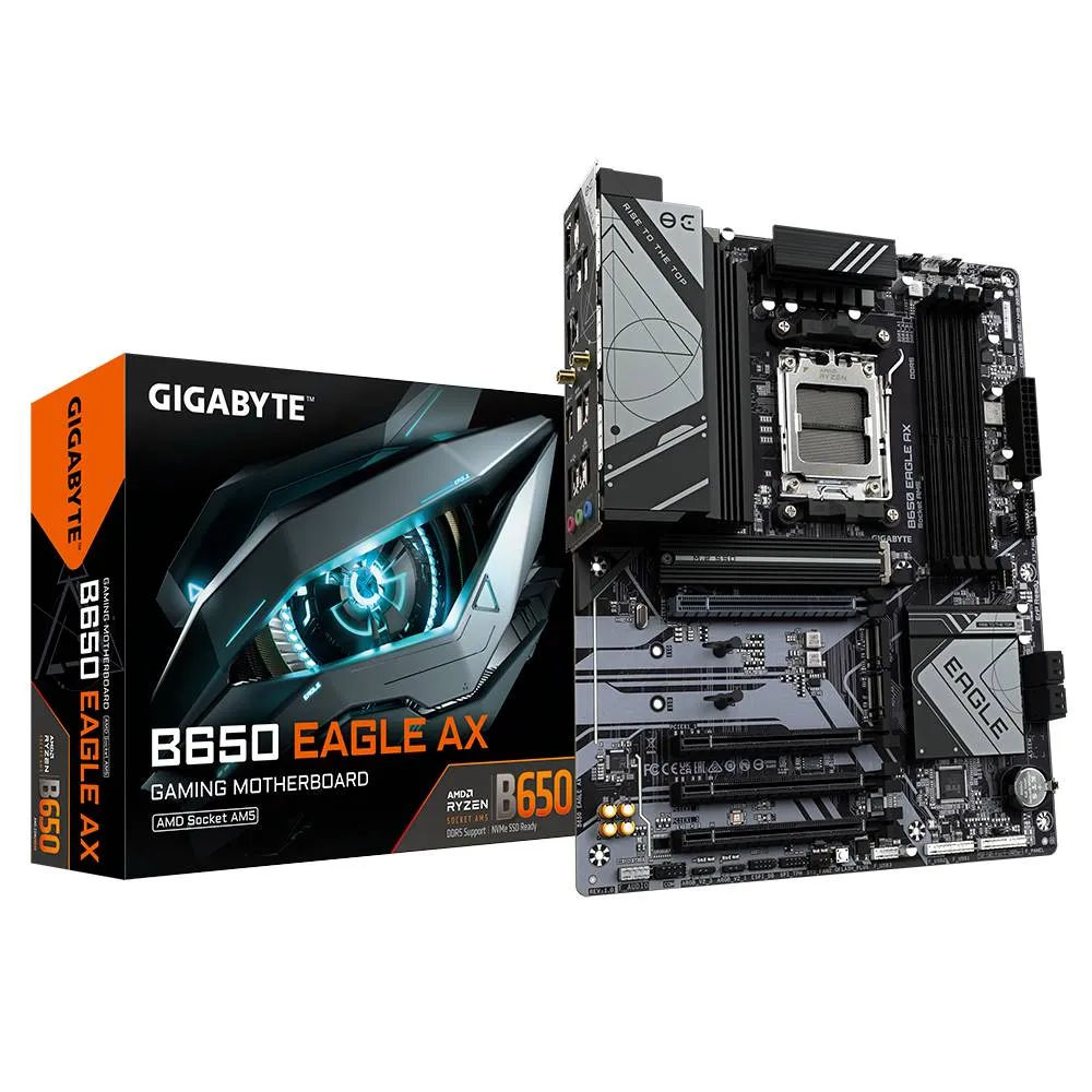 Tarjeta Madre Gigabyte B650 Eagle AX S-AM5 4x DDR5 7600MHz HDMI DisplayPort