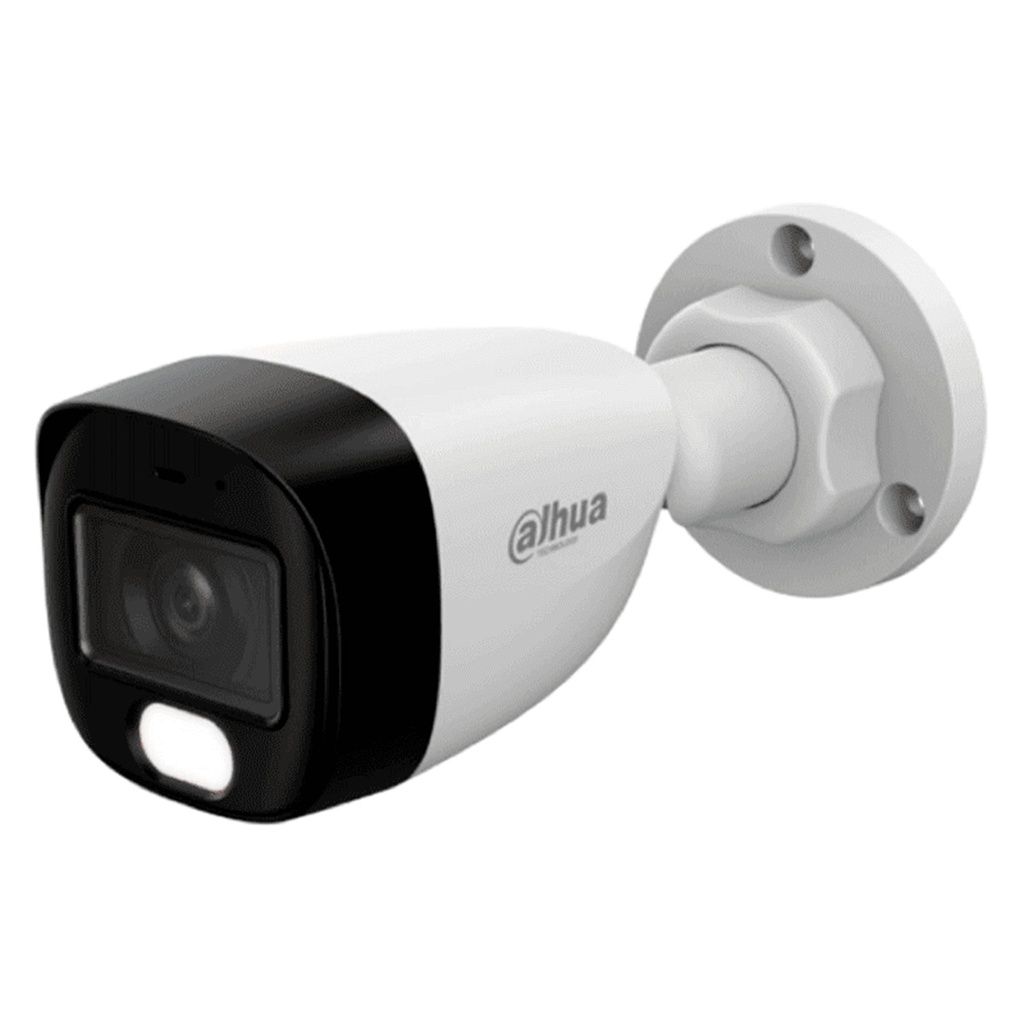 Camara CCTV Bullet Dahua DH-HAC-HFW1209CMN-A-LED-S3 Full Color 1080p 2.8 mm Angulo de 108° Con Micrófono Integrado