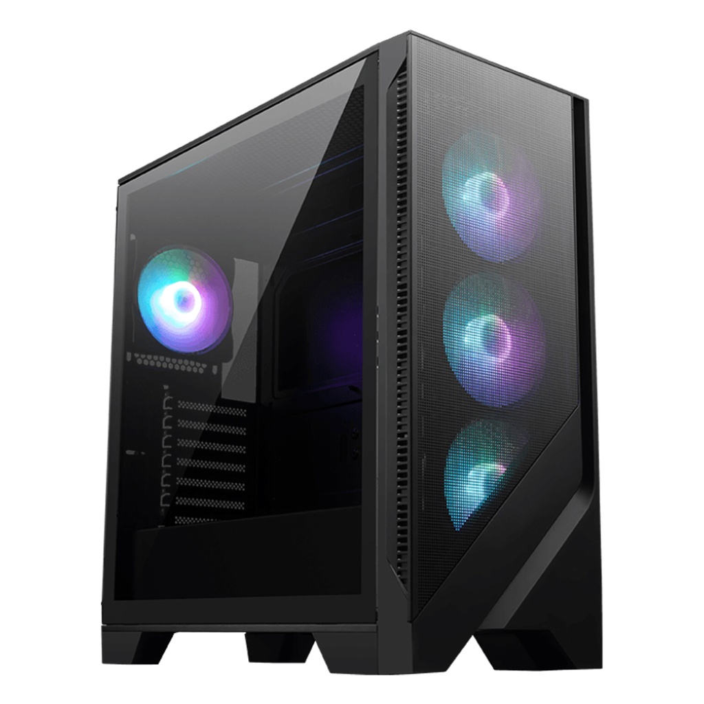 Gabinete MSI MAG FORGE 321R AIRFLOW Midi-Tower ATX/Micro-ATX/Mini-ITX USB 3.0 sin Fuente 4 Ventiladores Instalados