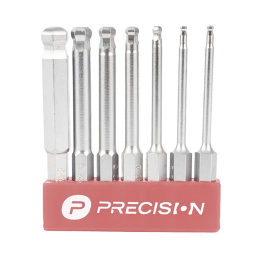 Juego de Llave Hexagonal Precision PST-C01-004 7 Piezas Acero Cromado 