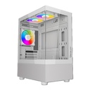 Gabinete Gamer Ocelot Micro ATX Con 3 Ventiladores Sin Fuente De Poder