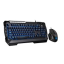 Kit teclado y mouse thermaltake commander v2 3 led negro membrana