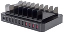 Estacion de carga manhattan para 10 dispositivos usb 180009