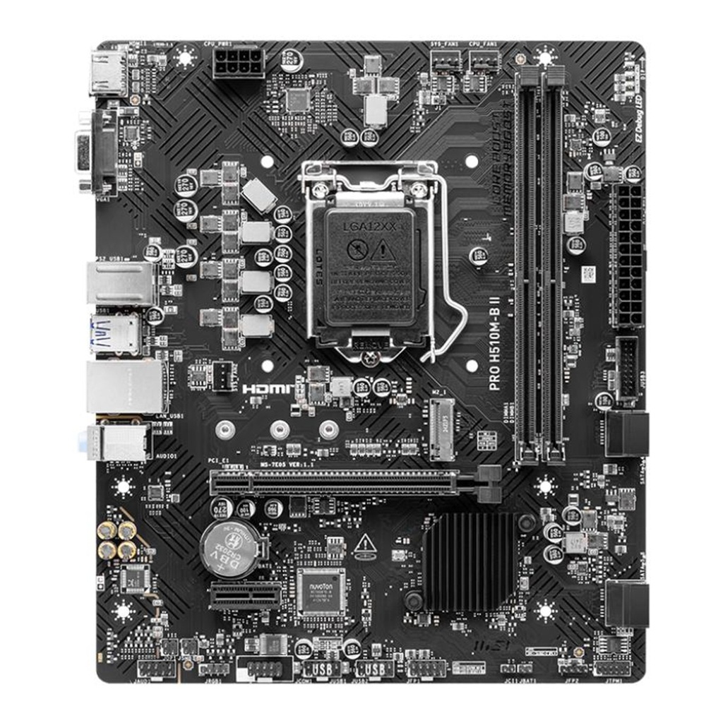 Tarjeta Madre MSI PRO H510-B II S-1200 2 DDR4 2933MHz Micro Atx