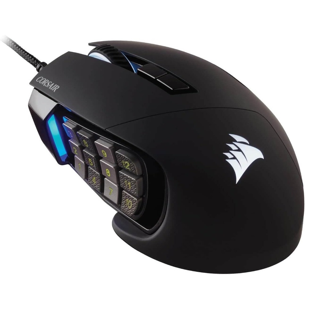 Mouse Gamer Corsair Óptico Scimitar RGB Elite Alámbrico USB 18.000DPI
