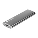Unidad de estado solido ssd externo verbatim vx500 1tb, usb-c, usb-a, 500mb/s, 440mb/s, plata