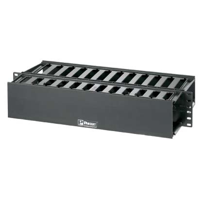 Organizador doble panduit wmp1e - negro