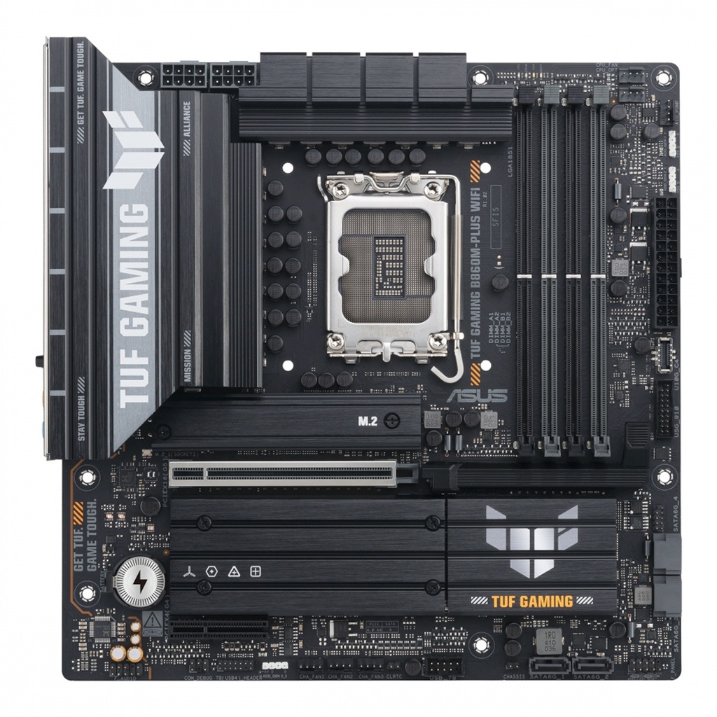 Tarjeta Madre Asus TUF GAMING B860M-PLUS WIFI S-AM5 4x DDR5 HDMI DisplayPort PCI-e-5.0 Wifi7 Micro ATX