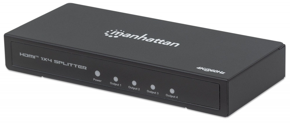 Video Splitter Manhattan HDMI 4K 5V 600 MHz 3840x2160 Pixeles