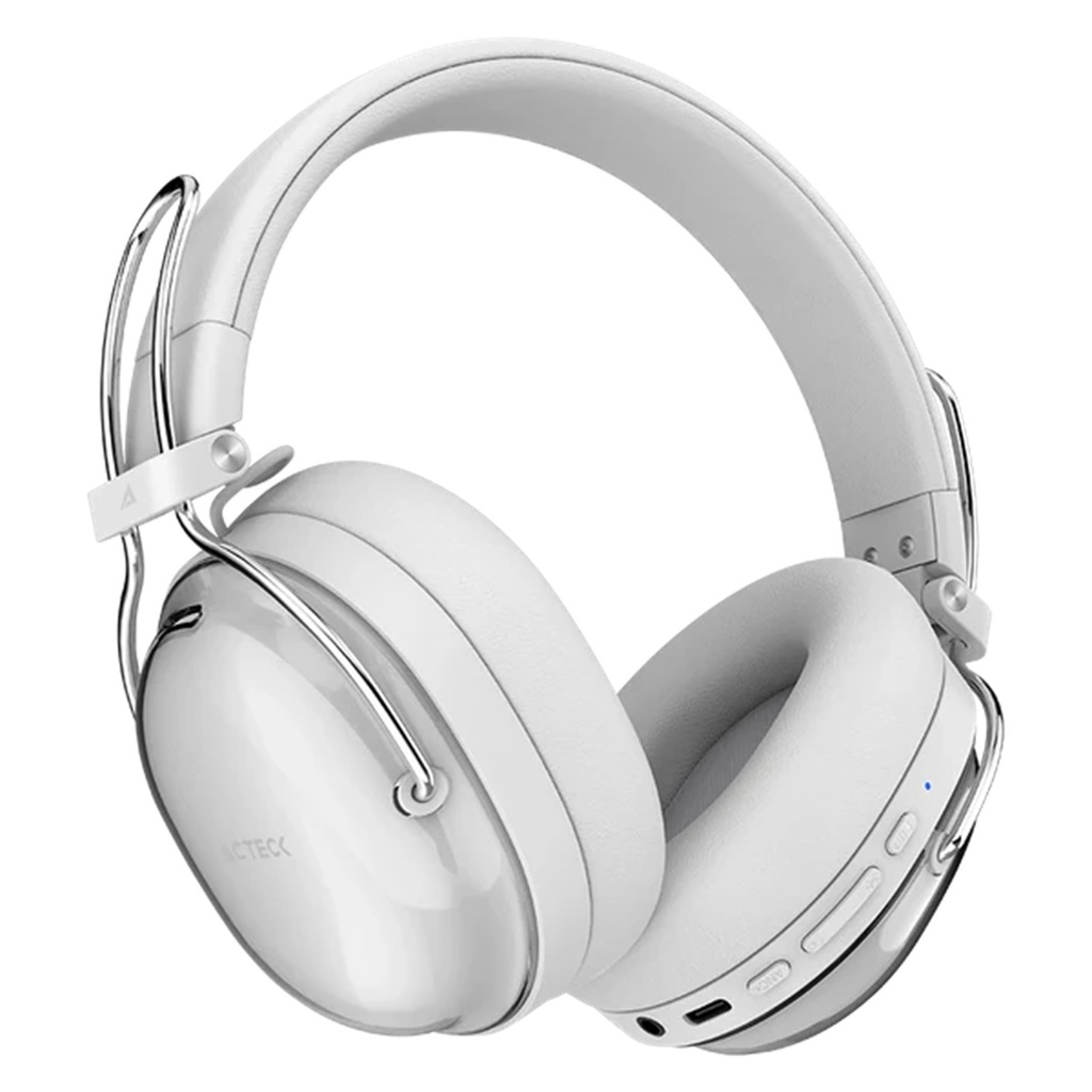 Audífonos Inalámbricos Bluetooth Acteck Luxe Pure HP730 Elite Series Con Cancelación De Ruido Activo