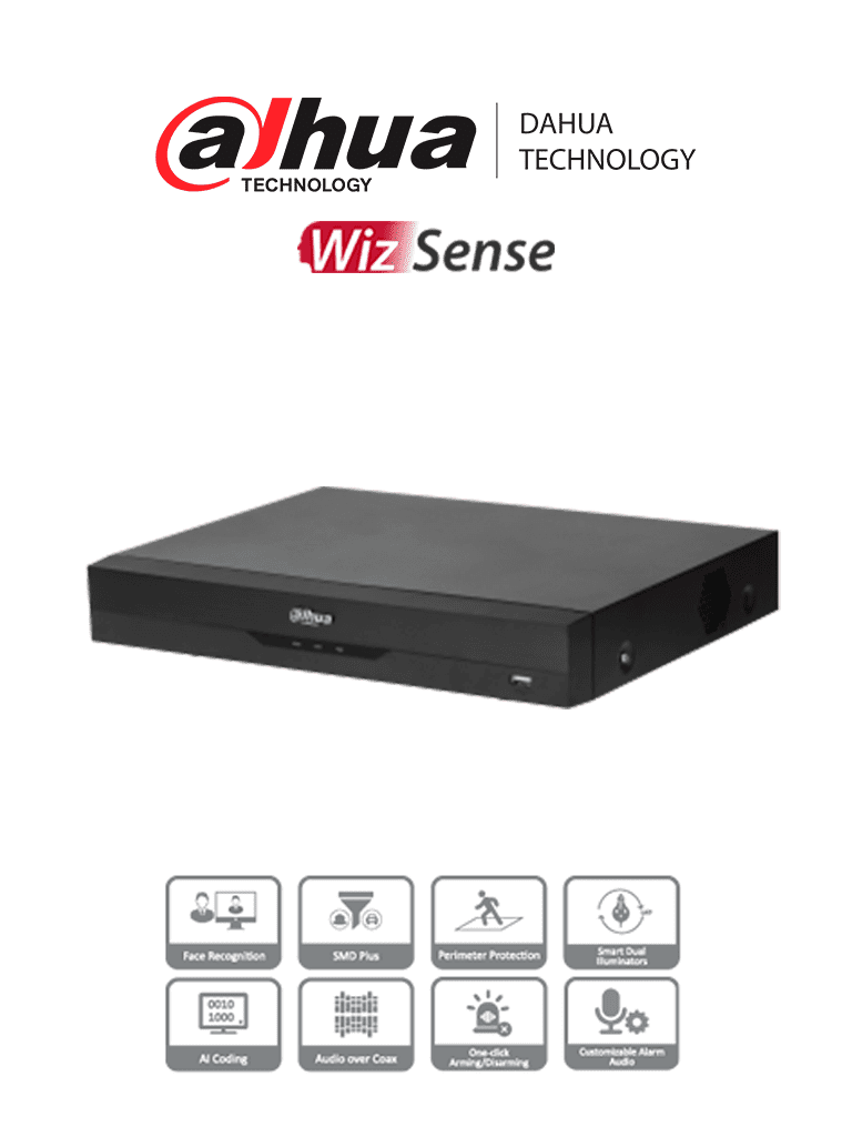 XVR Dahua 4 Canales 5MP Lite Dahua Technology DH-XVR5104HE-I3