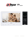 Kit Videoportero Analógico Dahua DHI-KTA02 Incluye 1 Entrada Y Salida De Audio Monitor 7" Alámbrico