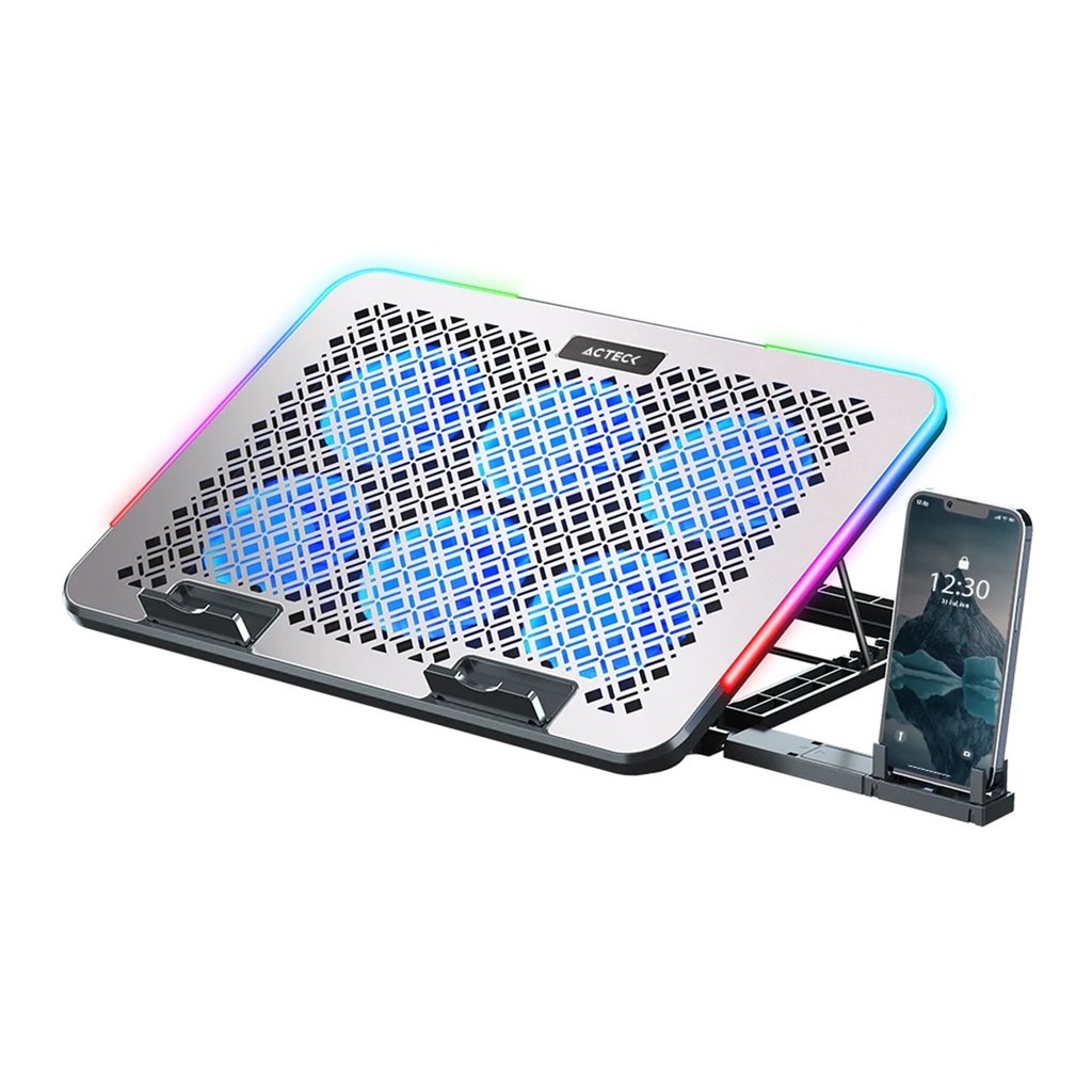 Base Enfriadora Acteck Froost Raw BE630 Para Laptop 15.6" Con 6 Ventiladores