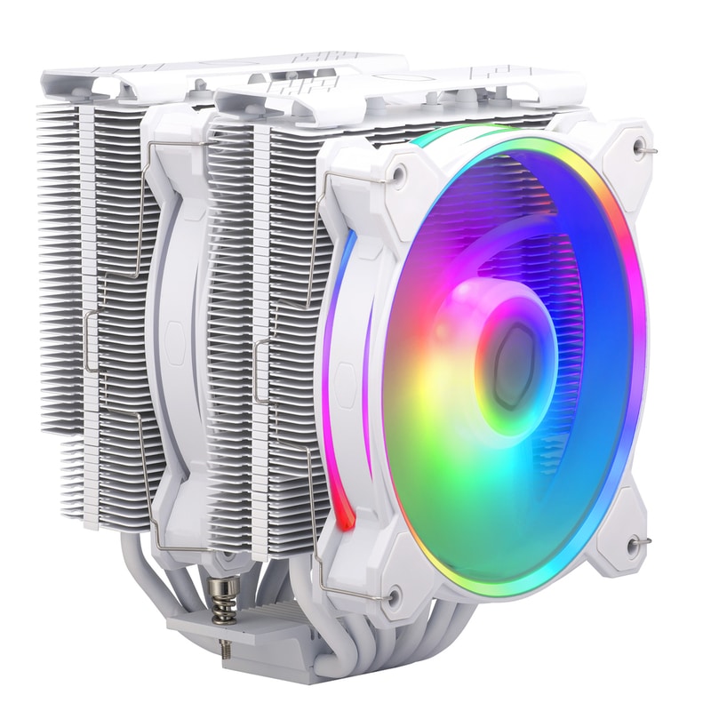 Disipador cooler master hyper 622 halo blanco rgb rr-d6ww-20pa-r1 - socket intel® lga 1851/1700/1200/1151/1150/1155/1156 amd® am5/am4