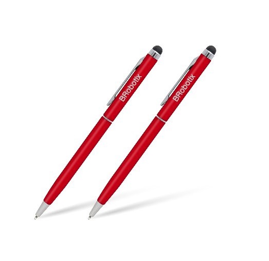 Pluma BRobotix Lápiz Digital Stylus Duo Pack para Tablet Rojo