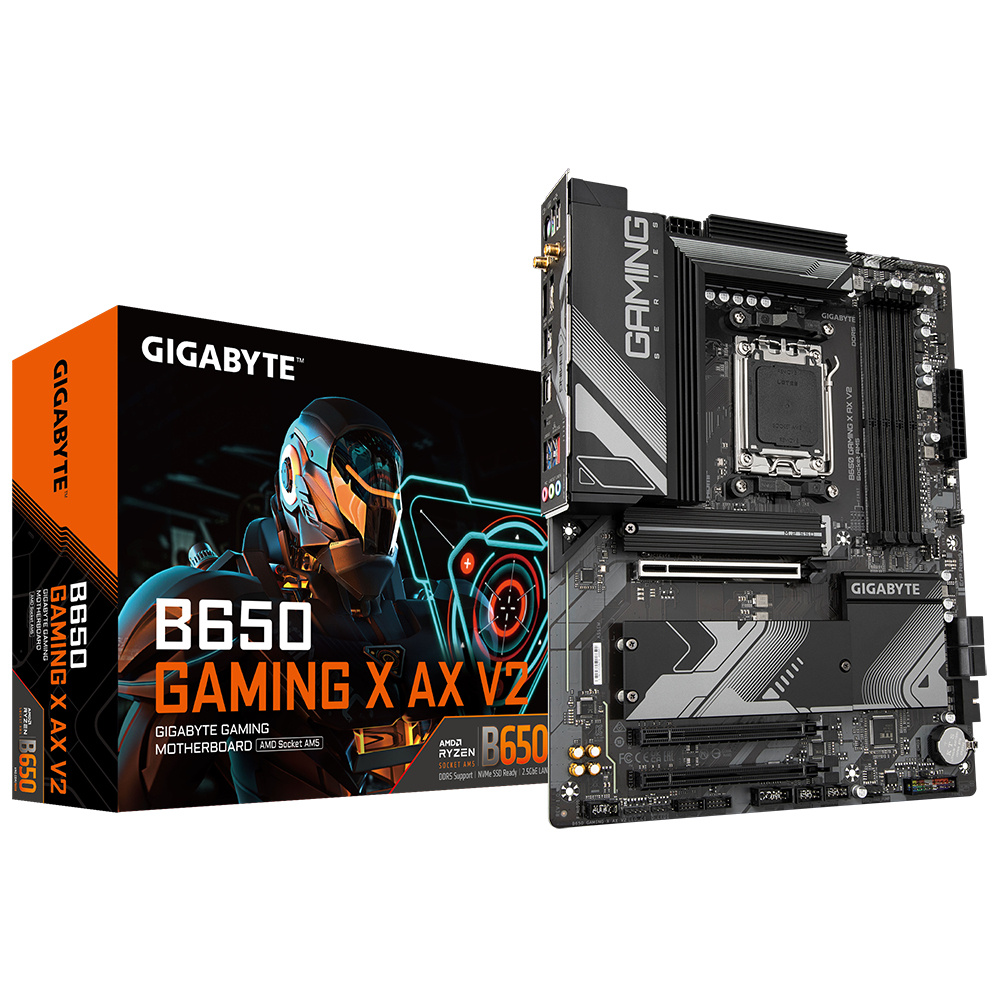 Tarjeta madre gigabyte b650 gaming x ax v2 socket am5 4*ddr5 5200mhz hdmi dp wifi6e bt 5.3 atx