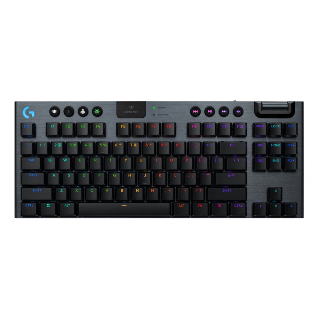 Teclado Mecánico Gamer Logitech G915 X LED TKL Logitech GL Tactile Inalámbrico USB/RF Inalámbrico Bluetooth Inglés