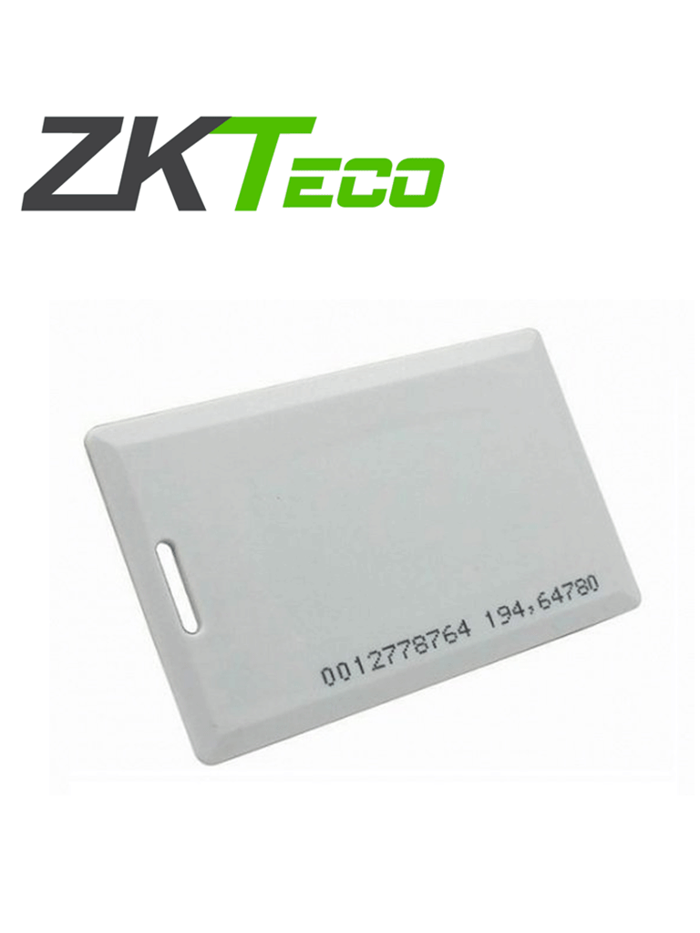 Zkteco idcardkr2k - paquete con 10 tarjetas compatibles con lectores rfid con frecuencia de 125 khz / tarjeta perforada de 1.88 