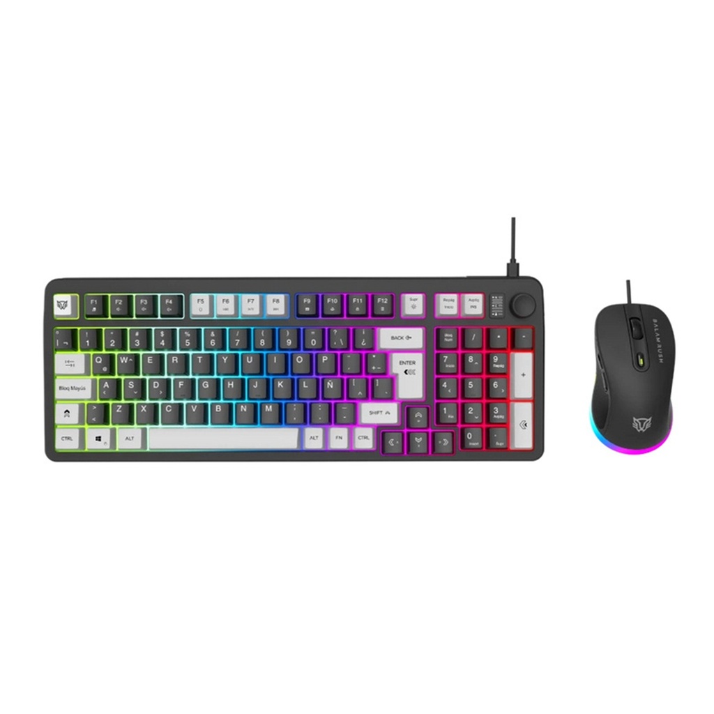Kit Gamer de Teclado y Mouse Balam Rush Squad Conquest KG515 Alámbrico USB Español