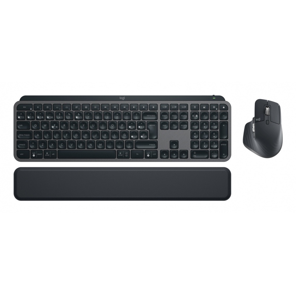 Kit de Teclado y Mouse Logitech MX Keys Combo for Business Gen 2 RF Inalámbrico Bluetooth Español