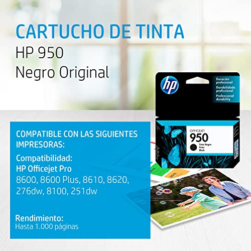 Cartucho hp 950 negro officejet para 8600 k8600 8600+ 8100 cn049al