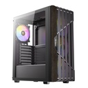 Gabinete Antec AX63 Wood ARGB Midi-Tower ATX/Micro-ATX/ ITX USB 2.0 Sin Fuente 4 Ventiladores Instalados