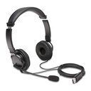 Auriculares usb-a clásicos con micrófono kensington k97601ww - negro