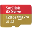 Memoria Flash SanDisk Extreme 128GB MicroSDXC UHS-I Clase 10 Con Adaptador