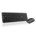 Combo teclado multimedia y mouse optico ghia gt4000bb inalambrico