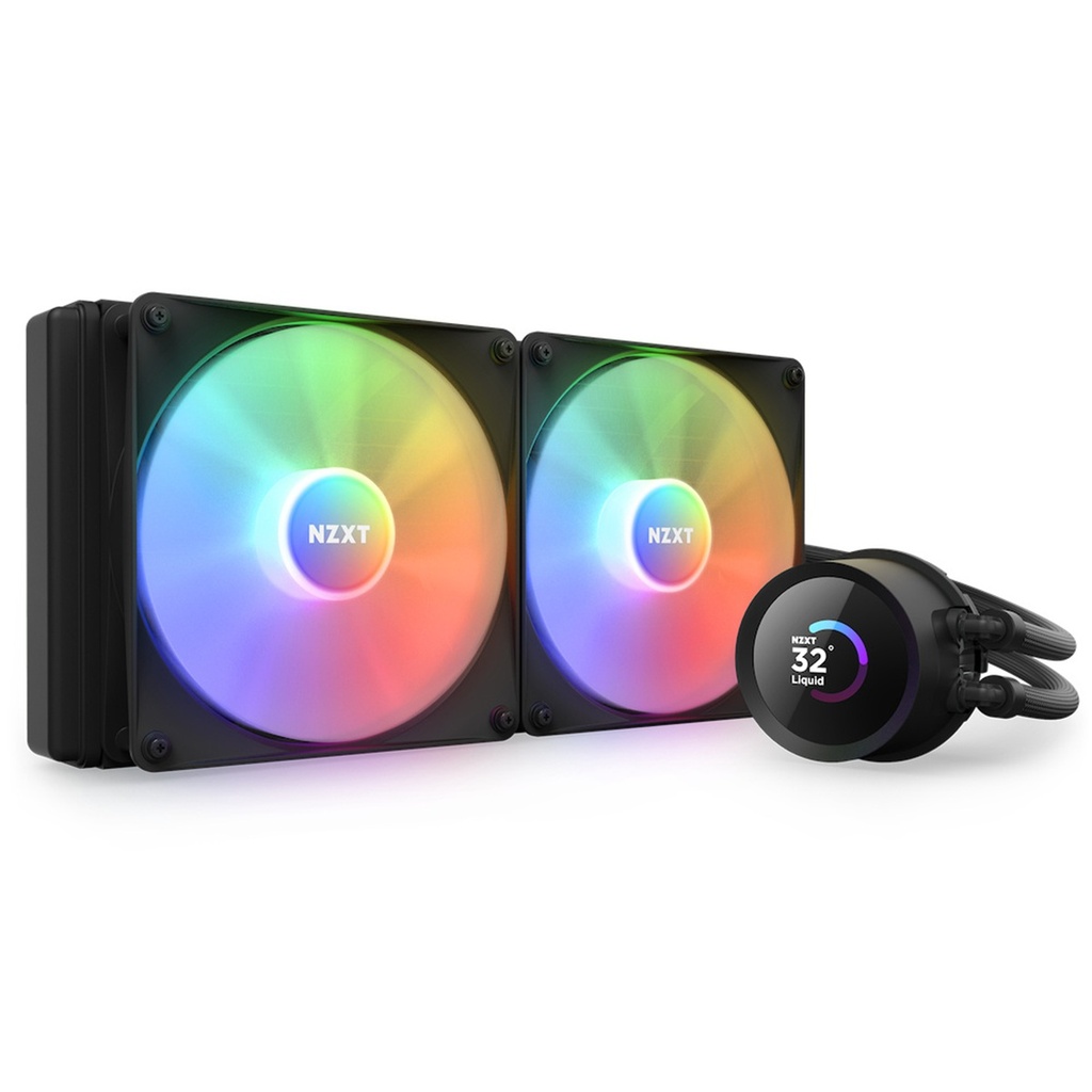 Enfriamiento Líquido Para CPU NZXT Kraken 280 RGB 2x 140mm Hasta 1500RPM