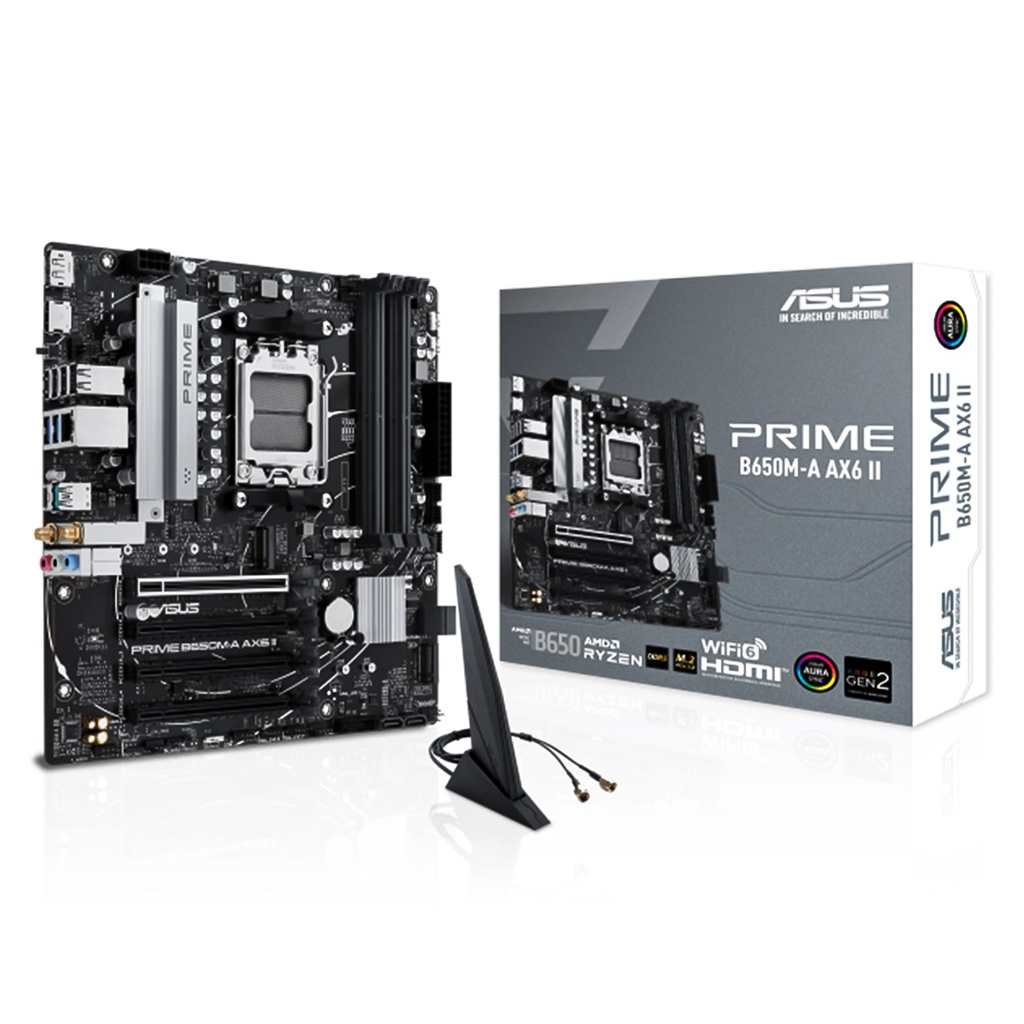 Tarjeta Madre Asus Prime PRIME B650M-A AX6 II AM5 Micro ATX DDR5 Wifi6