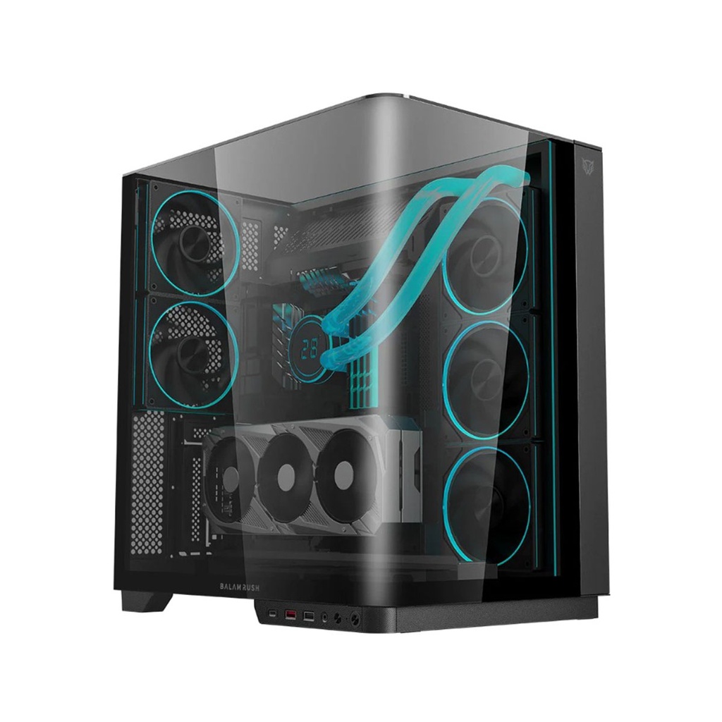 Gabinete gamer media torre tank expert  curve 7800 legend series - factor: micro atx