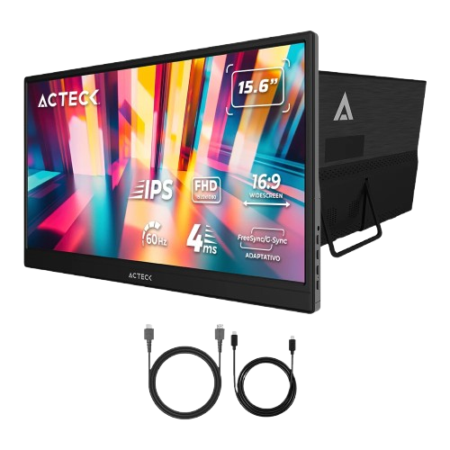 Monitor Portátil Acteck LinkPad LP15Y LCD 15.6", 1920x1080 Full HD, G-Sync/FreeSync, 60Hz, Bocinas Integradas
